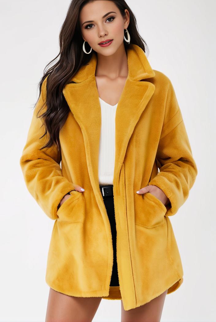 cozy winter teddy coat for women 105486