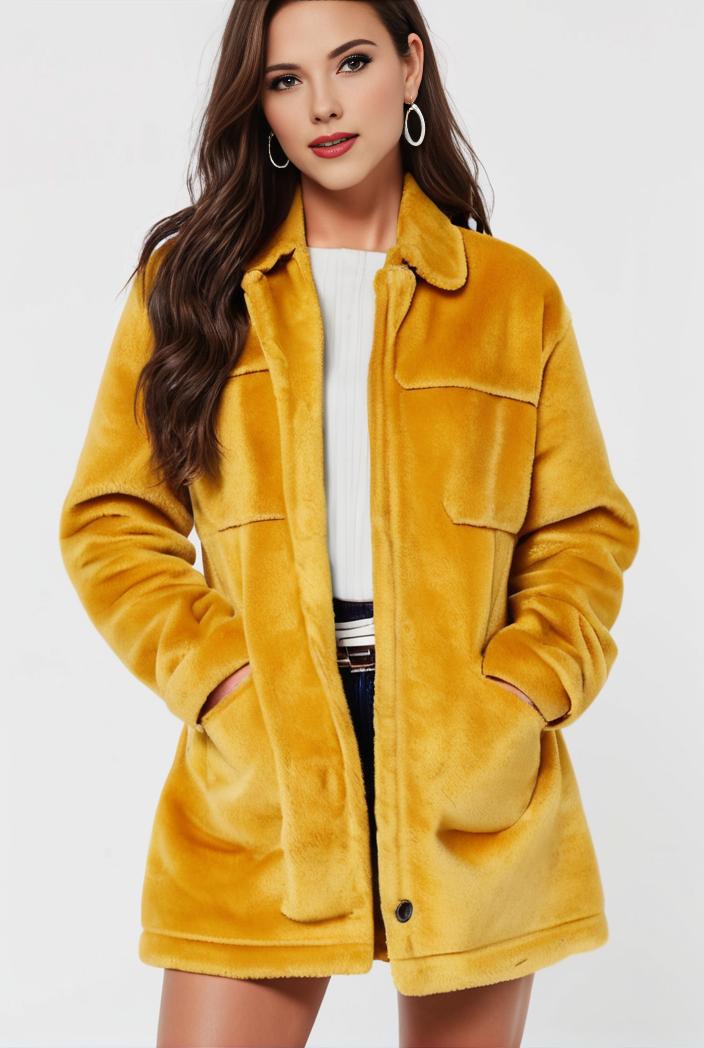 cozy winter teddy coat for women 105489