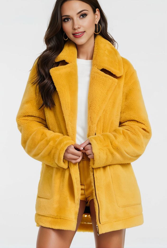 cozy winter teddy coat for women 105490