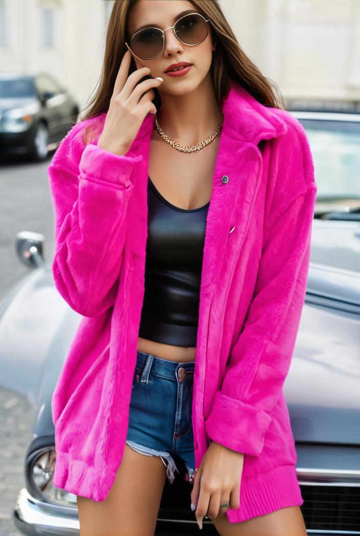 cozy winter teddy coat for women 105496