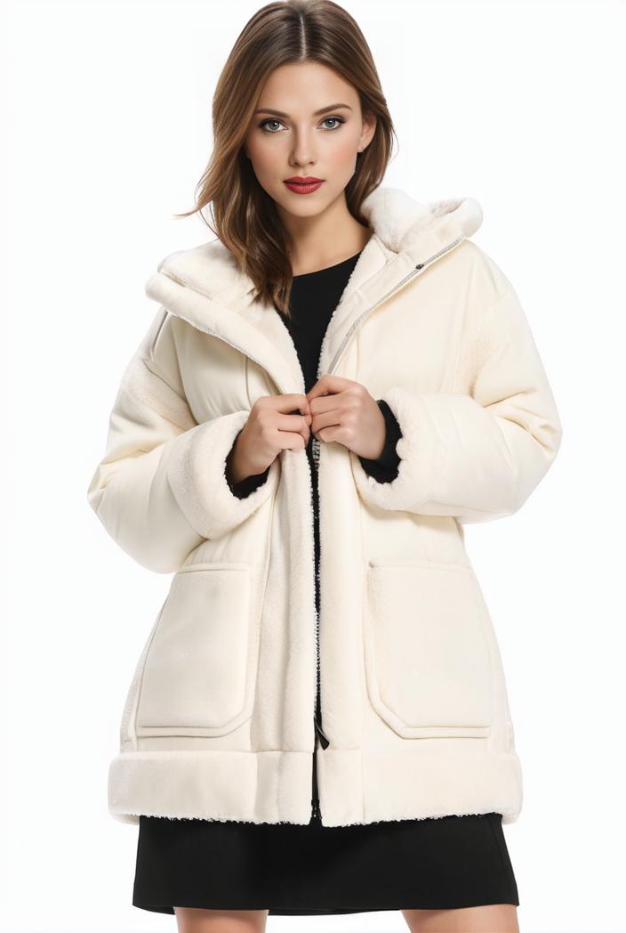 cozy winter teddy coat for women 105523