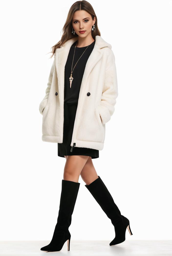 cozy winter teddy coat for women 105540