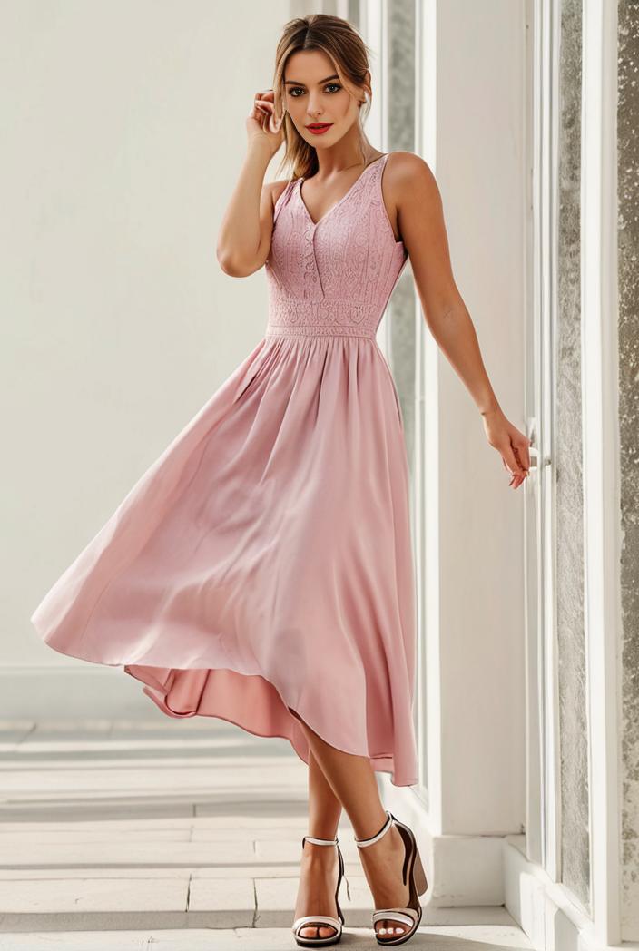 sleeveless v back tulle high low sequin appliques evening dresses 111928