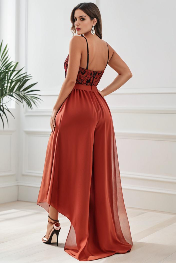 sleeveless v back tulle high low sequin appliques evening dresses 111938