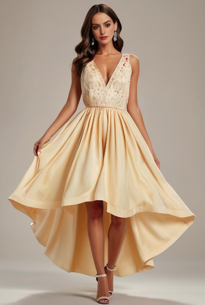 sleeveless v back tulle high low sequin appliques evening dresses 111948