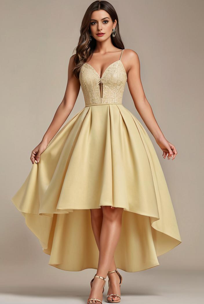 sleeveless v back tulle high low sequin appliques evening dresses 111952
