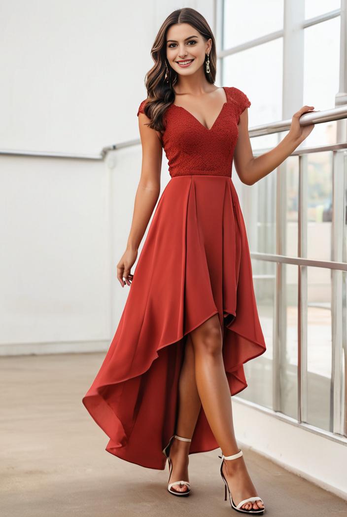 sleeveless v back tulle high low sequin appliques evening dresses 111954