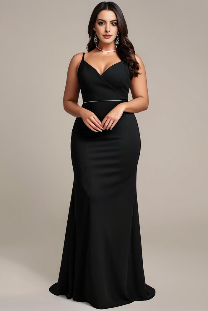 stylish plus size bodycon deep v neck sequin evening dress 112978