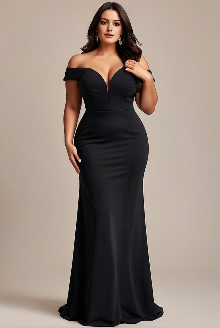stylish plus size bodycon deep v neck sequin evening dress 112989