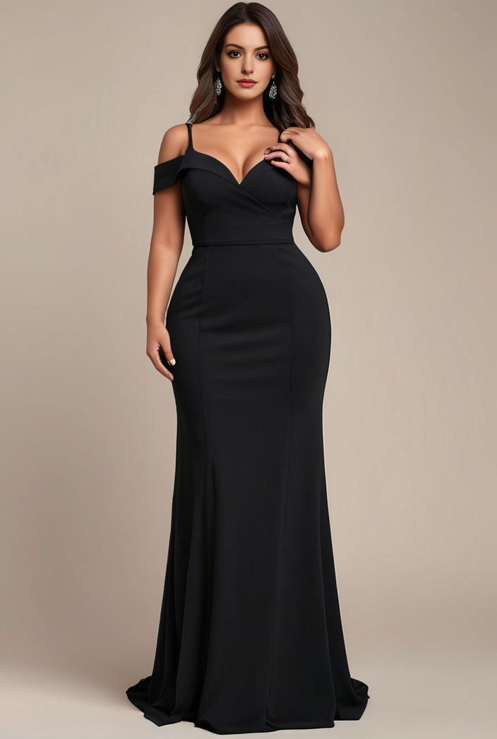 stylish plus size bodycon deep v neck sequin evening dress 112992