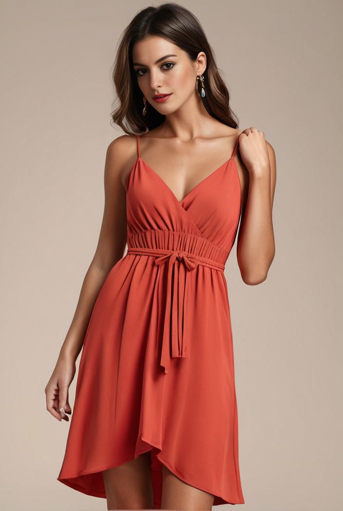 convertible chiffon lace open back spaghetti straps bridesmaid dress 116252