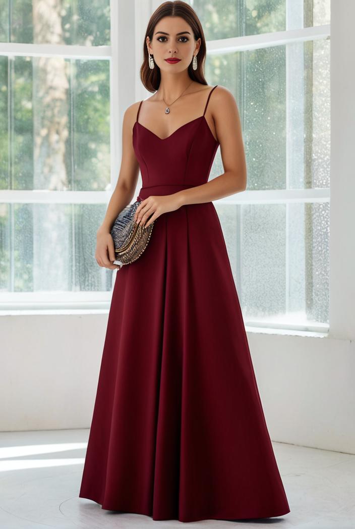 convertible chiffon lace open back spaghetti straps bridesmaid dress 116282