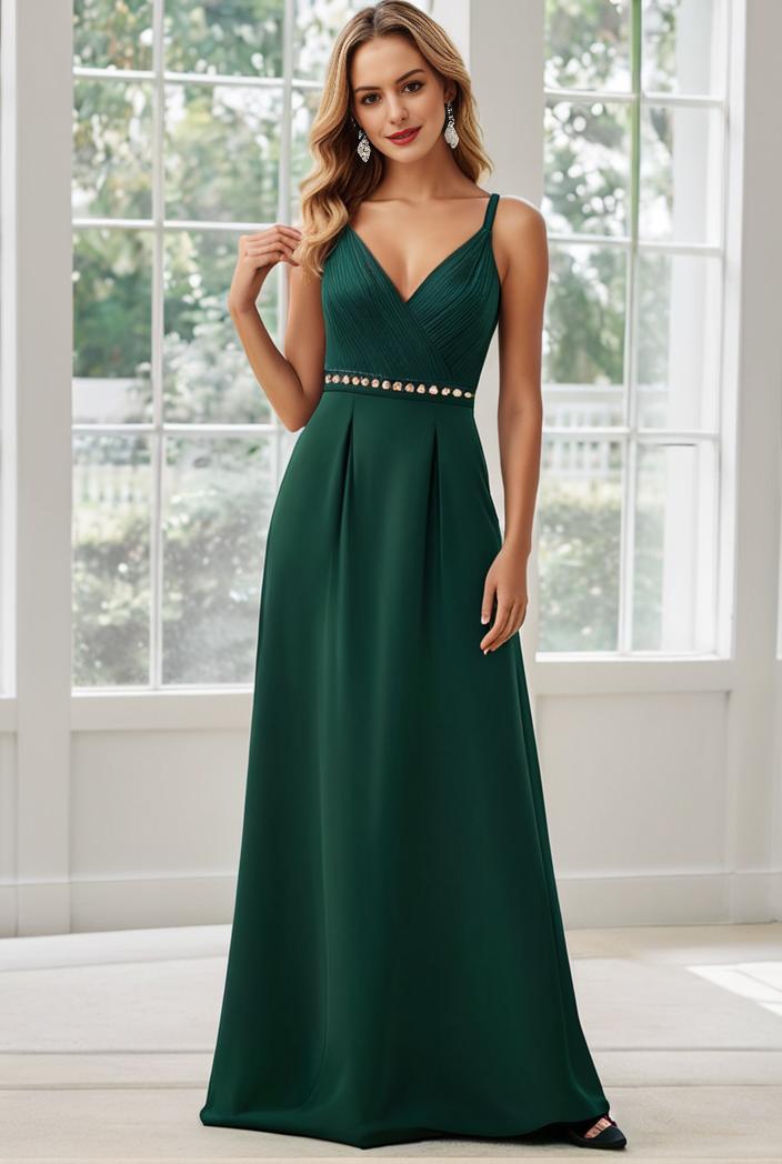 convertible chiffon lace open back spaghetti straps bridesmaid dress 116288
