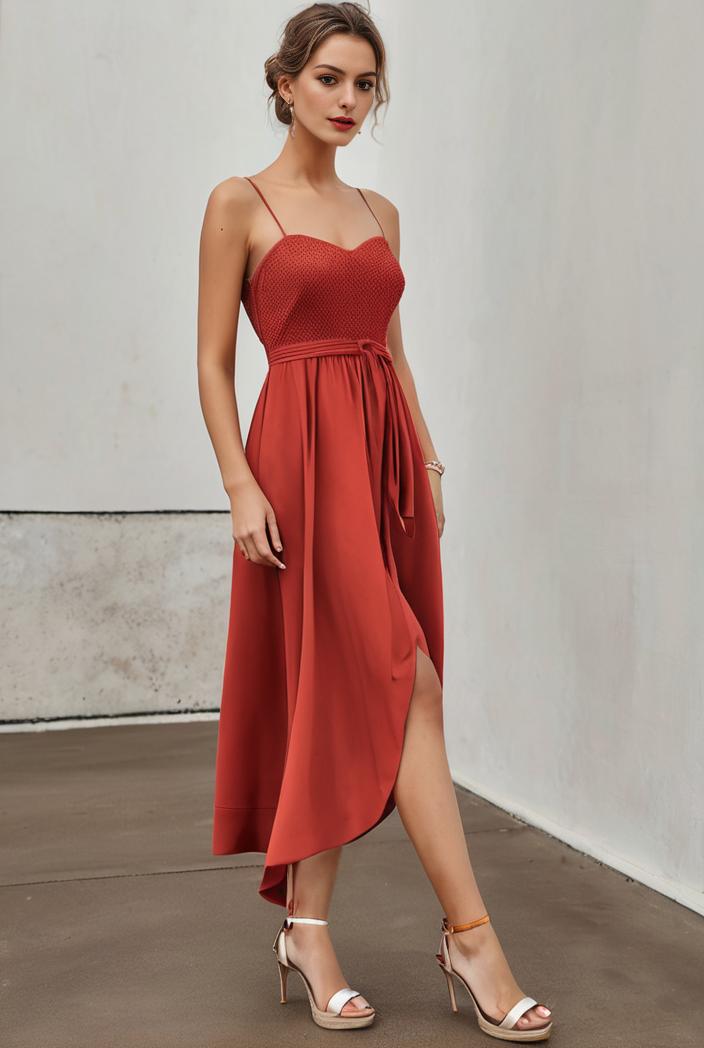 deep v neck lace chiffon bridesmaid dress with asymmetrical hem 116920