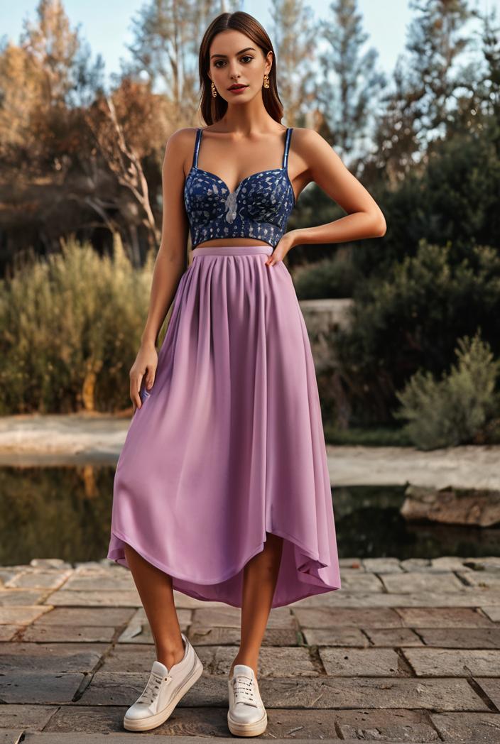 deep v neck lace chiffon bridesmaid dress with asymmetrical hem 116964