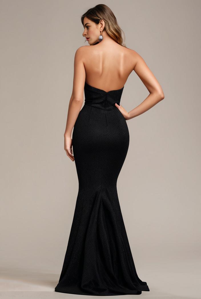 glitter spaghetti strap u veck open back bodycon stretchy evening dress 120935