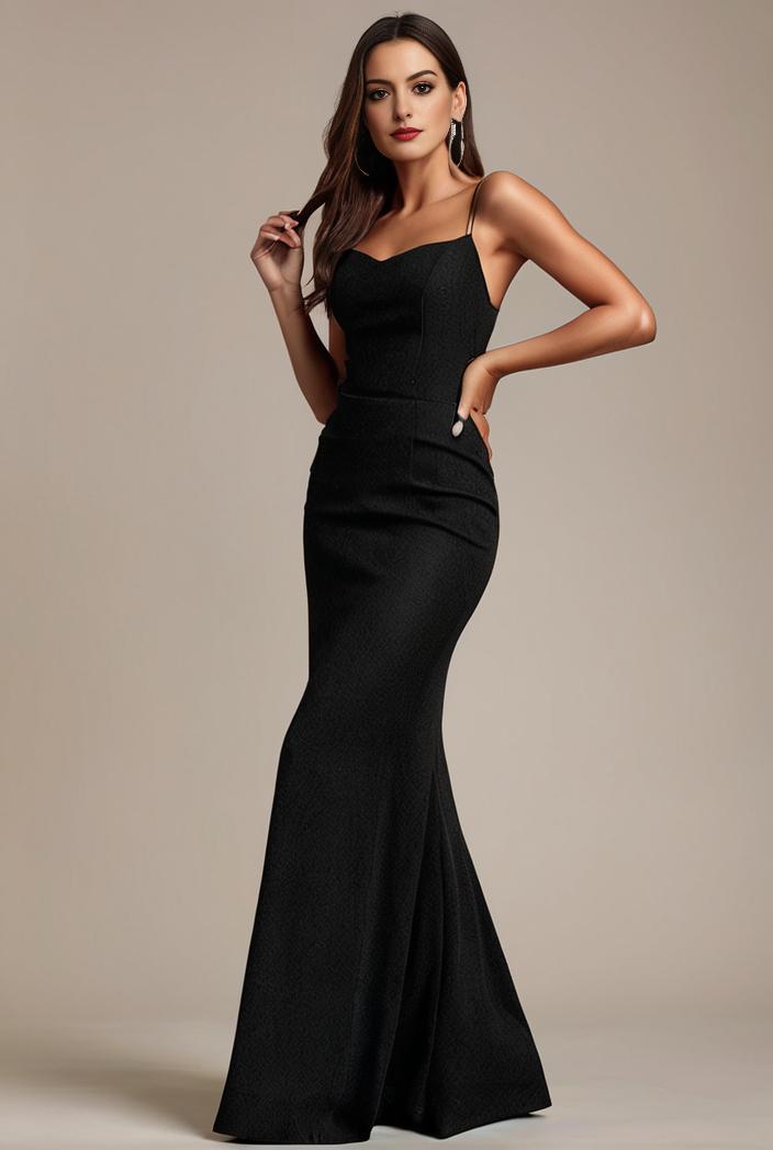 glitter spaghetti strap u veck open back bodycon stretchy evening dress 120957