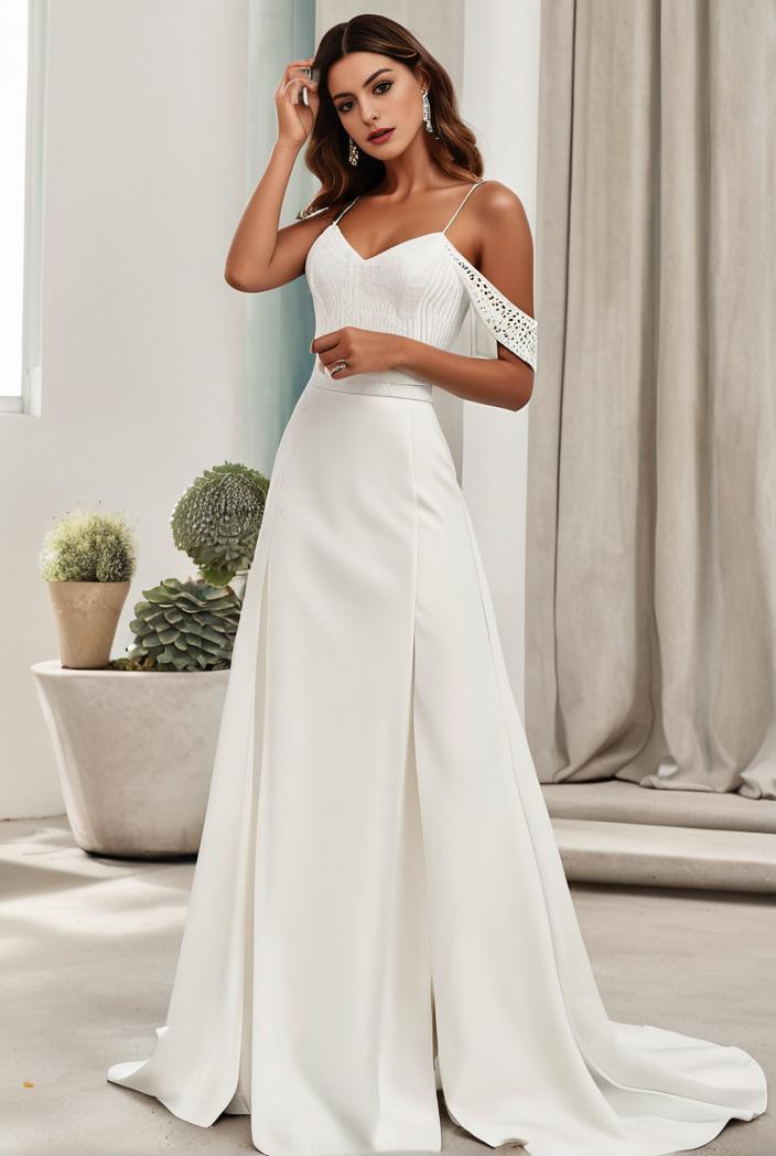 off shoulder spaghetti strap a line maternity dress 122533