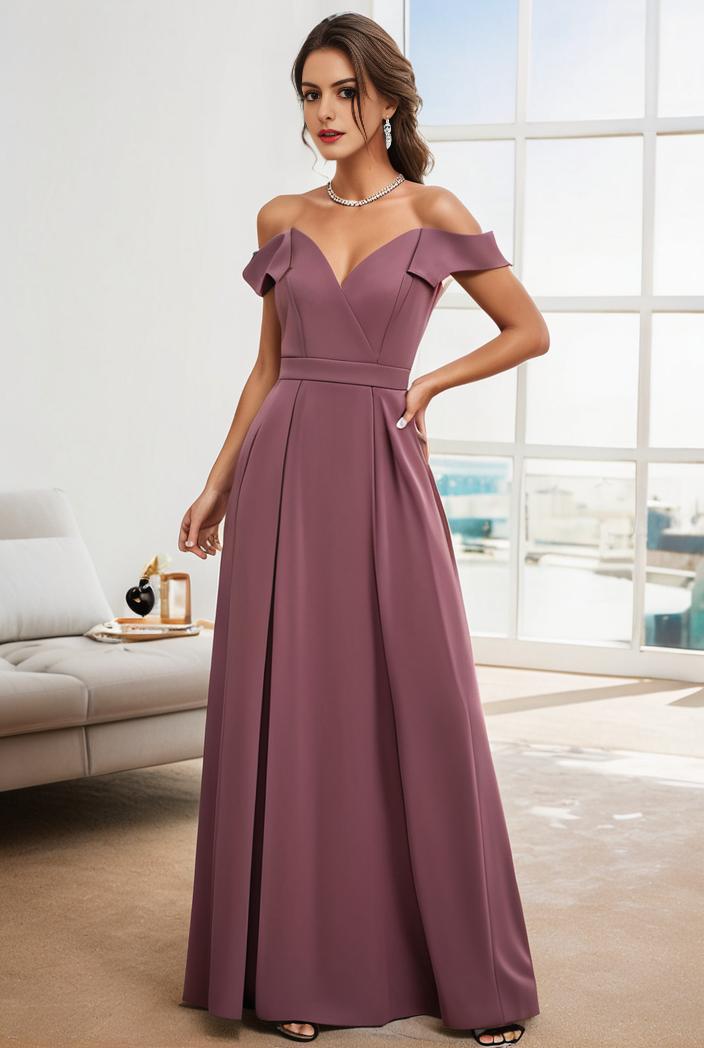 off shoulder spaghetti strap a line maternity dress 122545