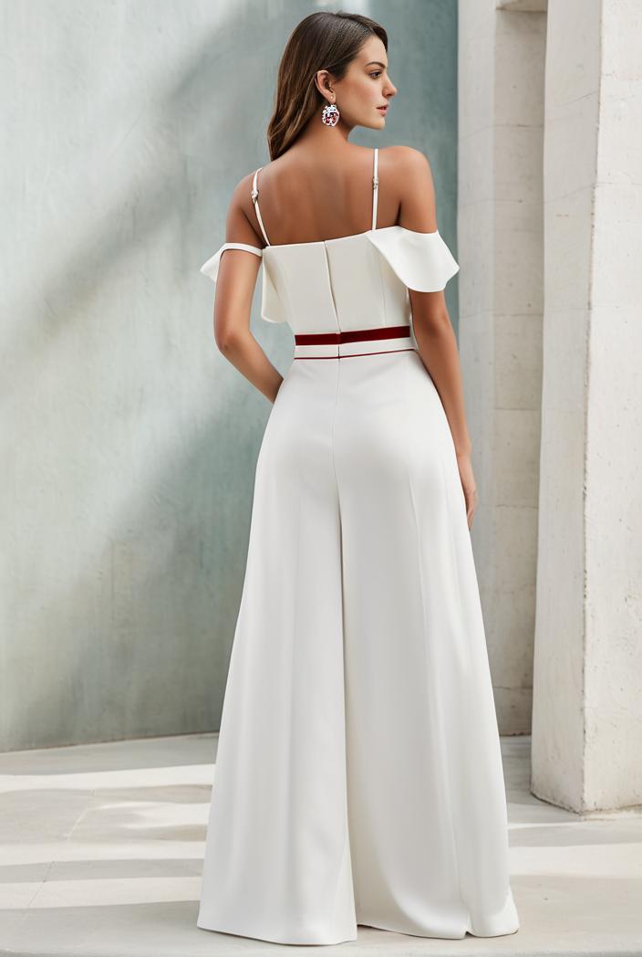 off shoulder spaghetti strap a line maternity dress 122601