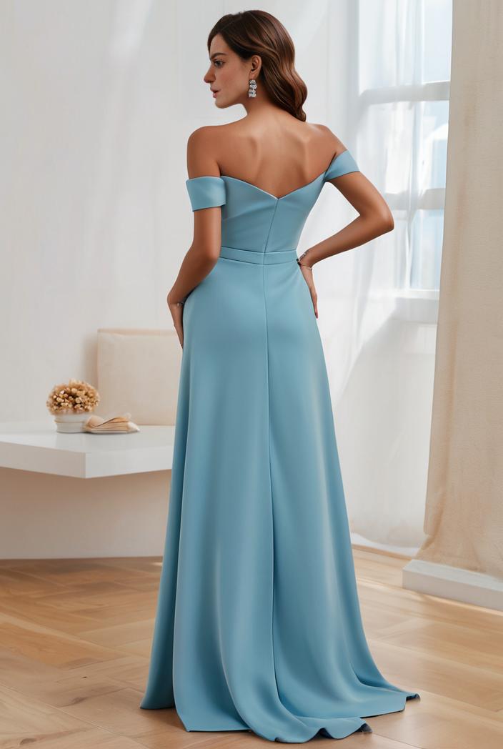 off shoulder spaghetti strap a line maternity dress 122612