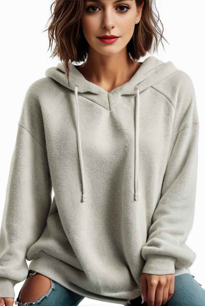 plus size casual hoodie women s plus solid ribbed long sleeve slight stretch hoodie drawstring sweatshirt 123887