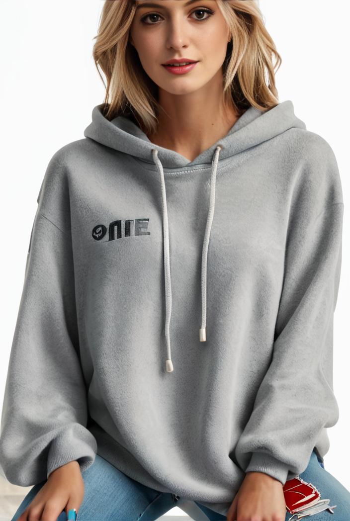 plus size casual hoodie women s plus solid ribbed long sleeve slight stretch hoodie drawstring sweatshirt 123909