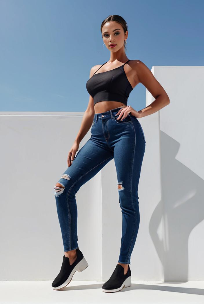 random print high waist stretchy casual leggings pants 119577