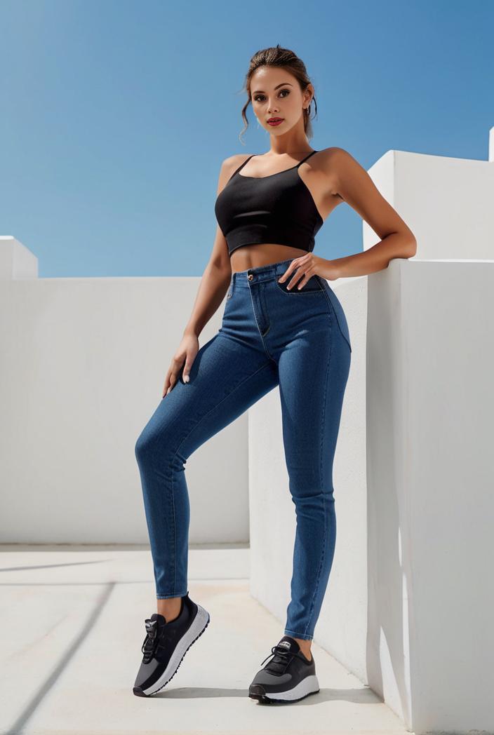 random print high waist stretchy casual leggings pants 119579