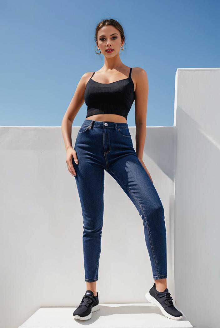 random print high waist stretchy casual leggings pants 119594