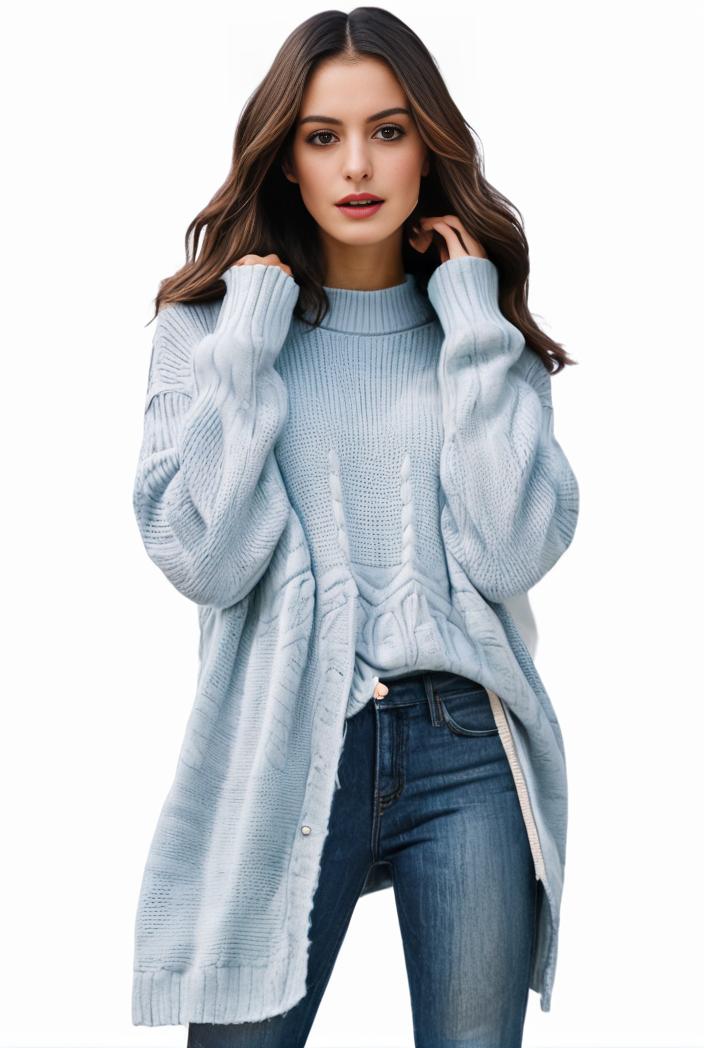 plus size casual sweater women s plus solid tassel trim long sleeve cowl neck high stretch jumper 123934
