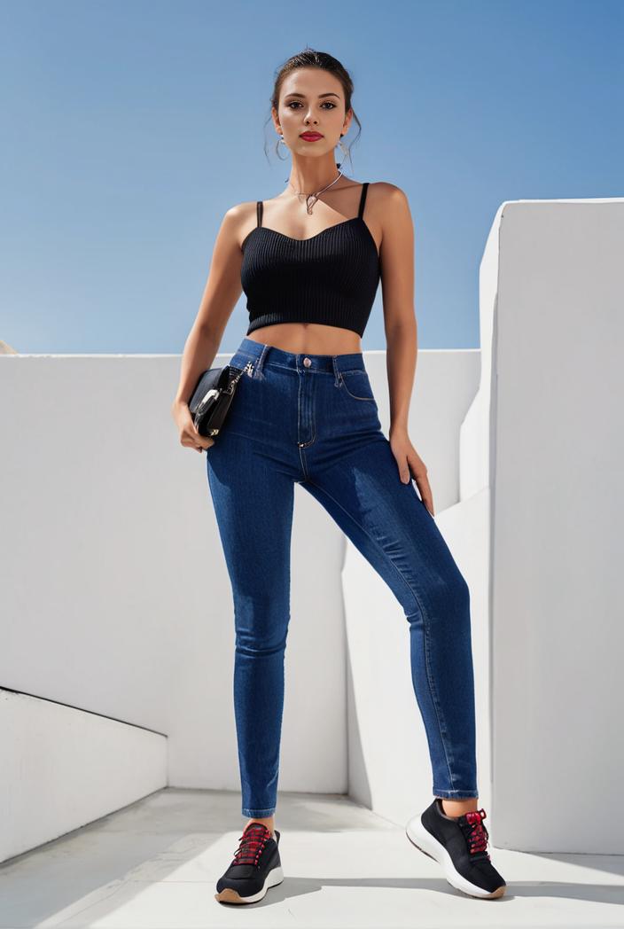 random print high waist stretchy casual leggings pants 119599