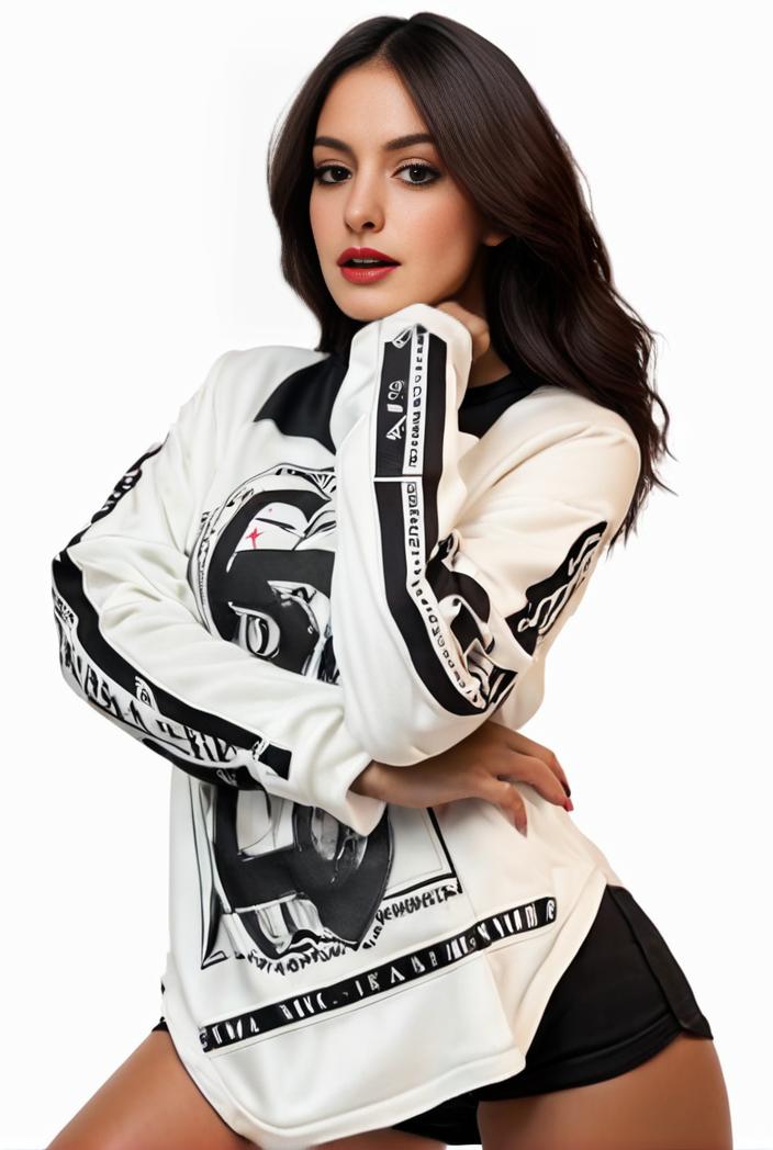 plus size casual sweatshirt women s plus graphic letter print long sleeve round neck slight stretch sweatshirt 123958