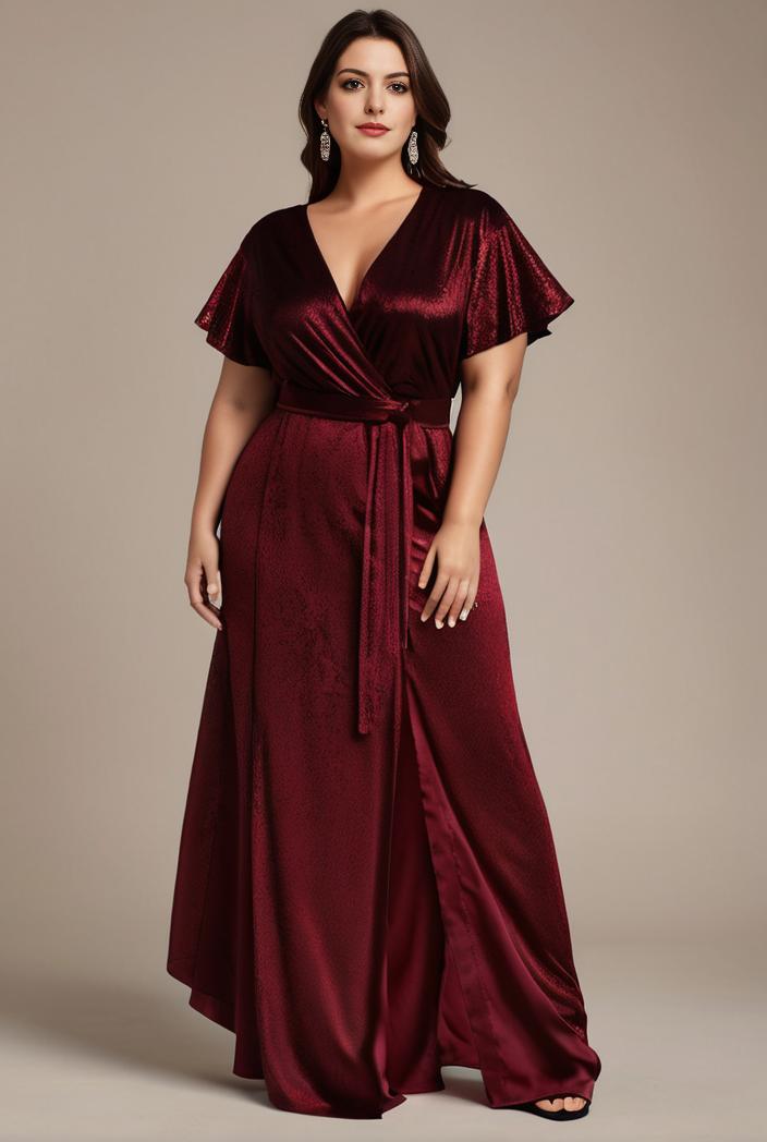 plus size floor length formal evening gowns for weddings 124341