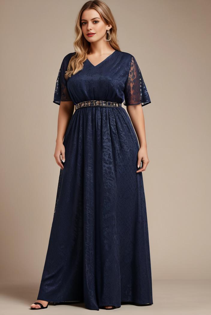 plus size floor length formal evening gowns for weddings 124368