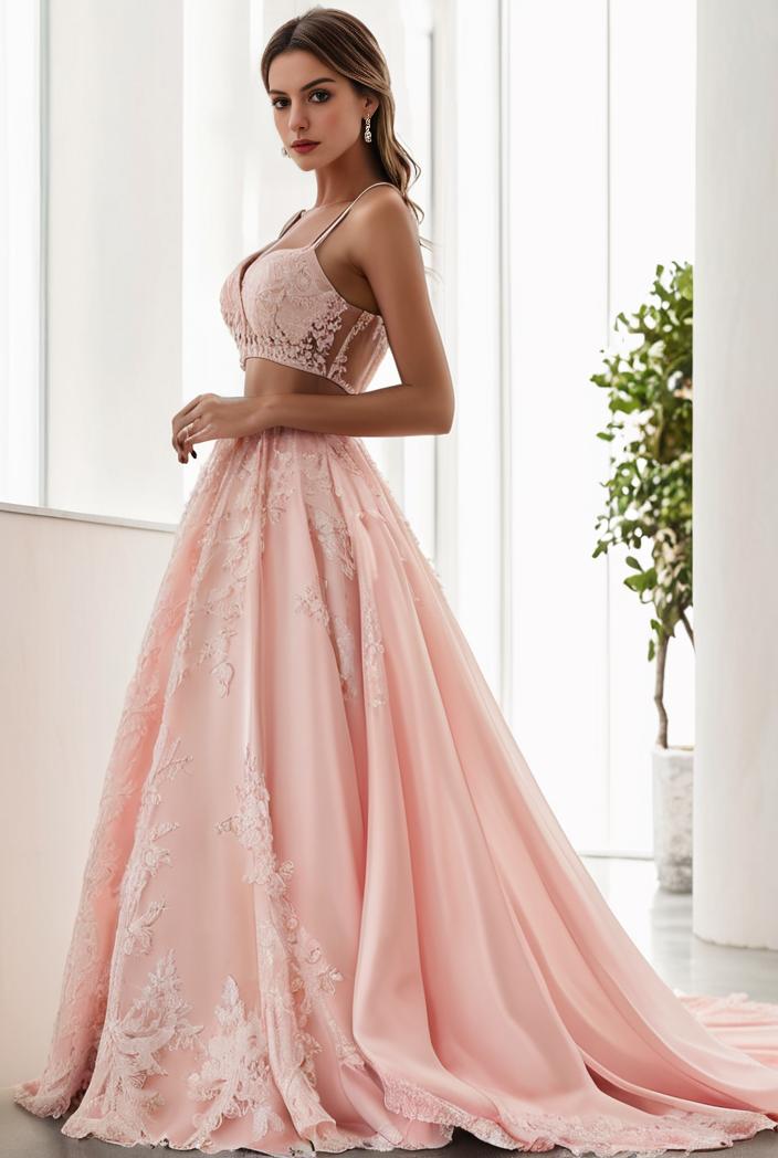 sequin bodice tulle high low evening dress with ribbon waist 128170
