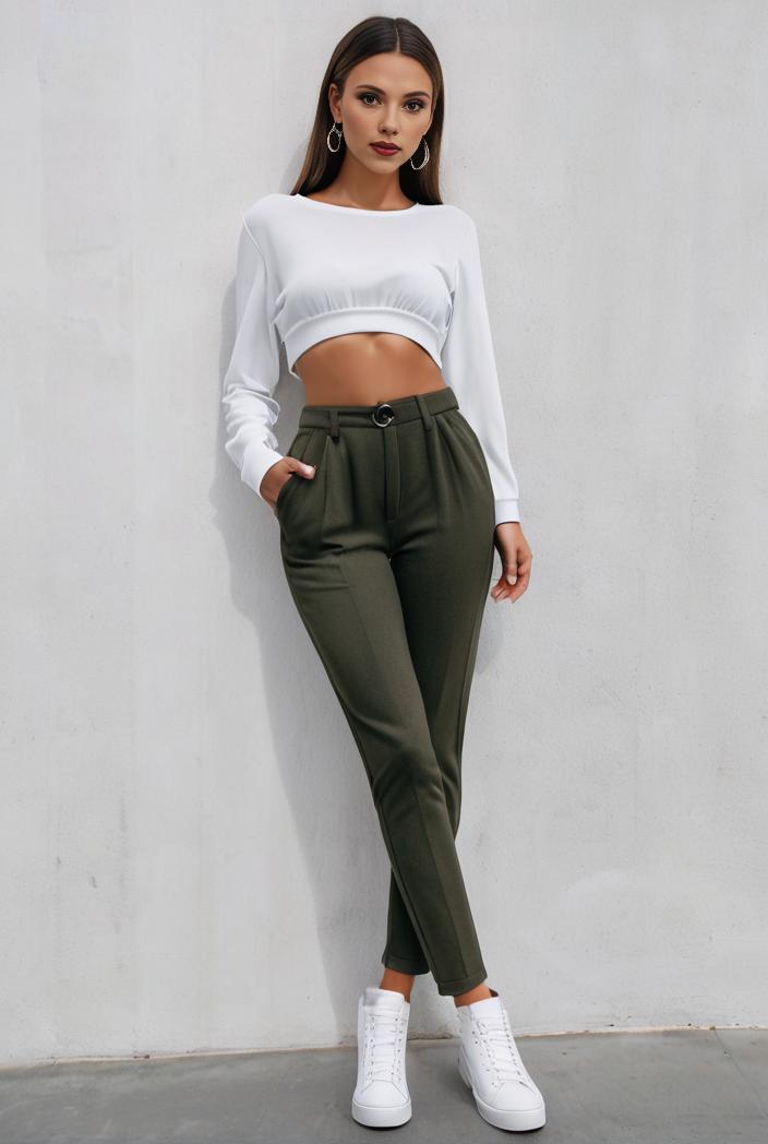 slim fit drawstring denim jeans with elastic waist for women 124567