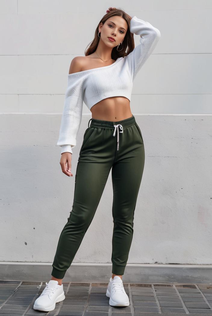 slim fit drawstring denim jeans with elastic waist for women 124592