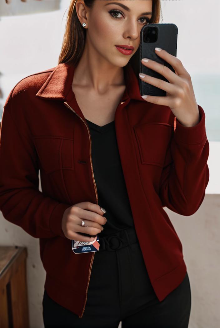 sophisticated split front blazer with long sleeves 125561
