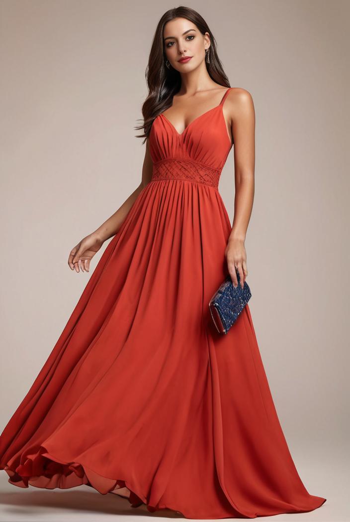 convertible chiffon lace open back spaghetti straps bridesmaid dress 134900