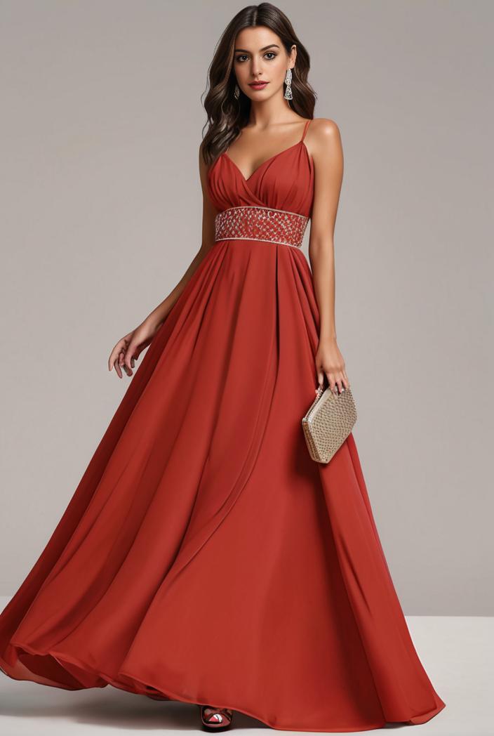convertible chiffon lace open back spaghetti straps bridesmaid dress 134907