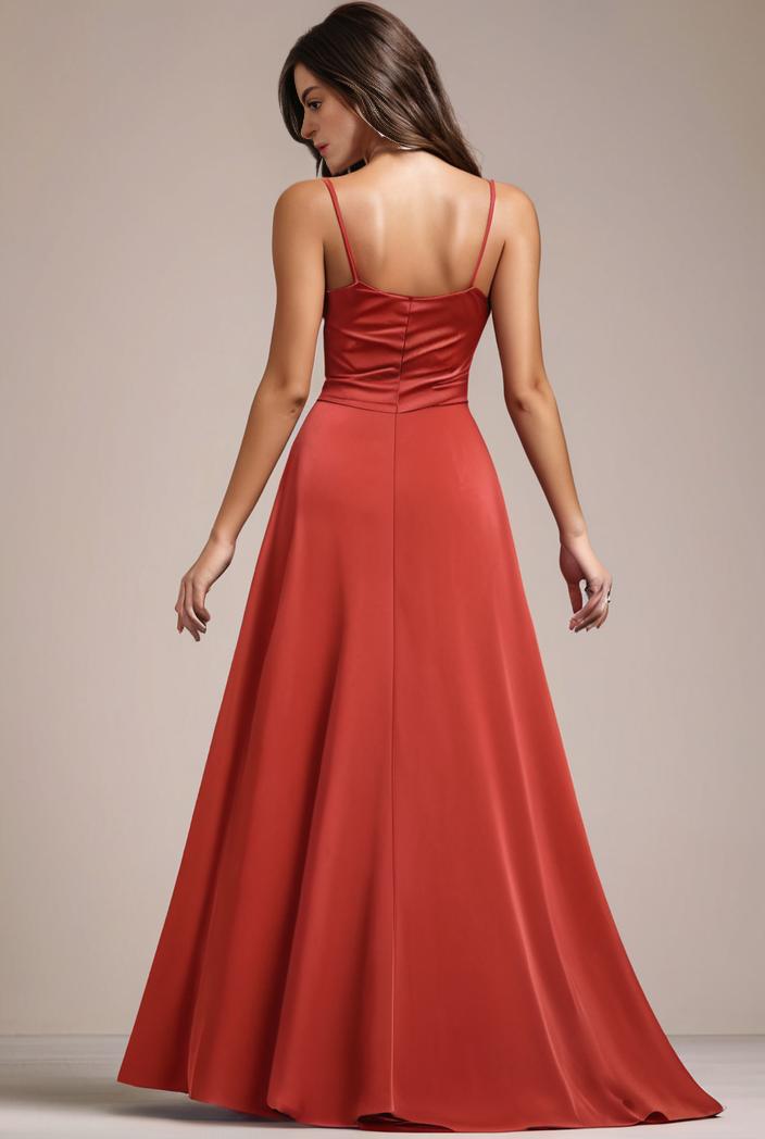 convertible chiffon lace open back spaghetti straps bridesmaid dress 134913