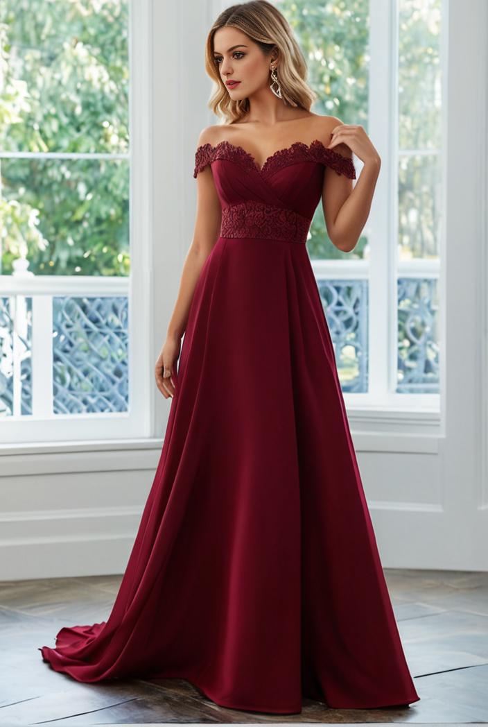 convertible chiffon lace open back spaghetti straps bridesmaid dress 134963