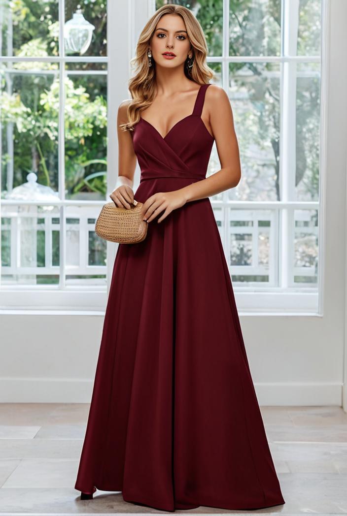 convertible chiffon lace open back spaghetti straps bridesmaid dress 134986
