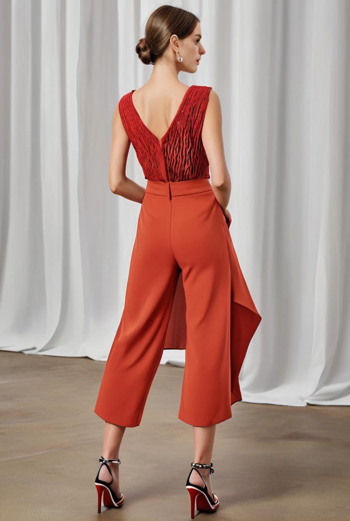deep v neck lace chiffon bridesmaid dress with asymmetrical hem 135513