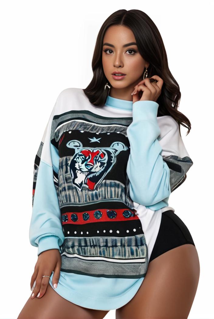 plus size casual sweatshirt women s plus graphic letter print long sleeve round neck slight stretch sweatshirt 100026