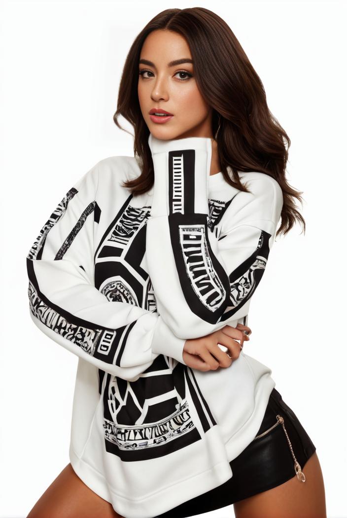 plus size casual sweatshirt women s plus graphic letter print long sleeve round neck slight stretch sweatshirt 100032