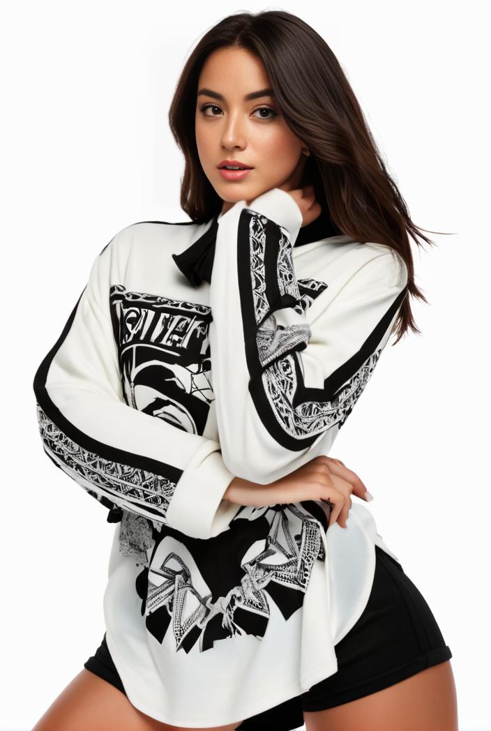 plus size casual sweatshirt women s plus graphic letter print long sleeve round neck slight stretch sweatshirt 100033