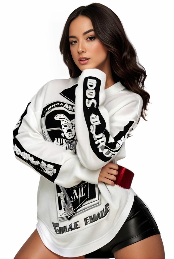 plus size casual sweatshirt women s plus graphic letter print long sleeve round neck slight stretch sweatshirt 100034