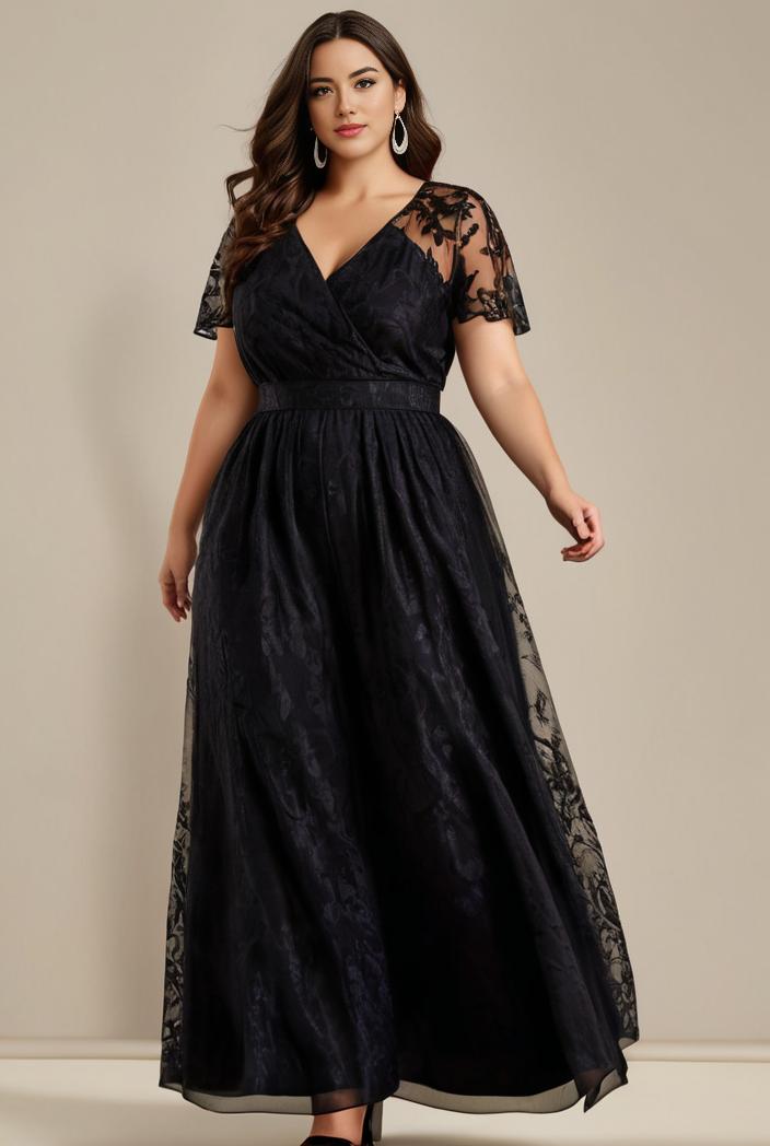 plus size floor length formal evening gowns for weddings 100302